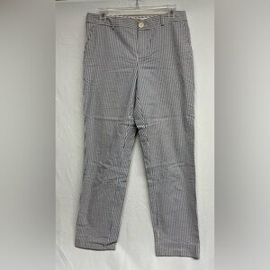 BANANA REPUBLIC Preppy Blue and White striped pants. 100% Cotton! “Martin Fit”